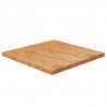 Tampo mesa quadrado 80x80x4 cm carvalho tratado castanho-claro 1