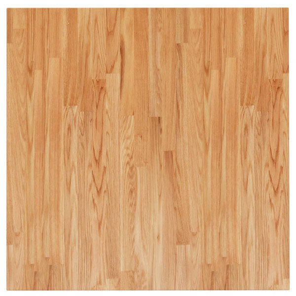 Tampo mesa quadrado 80x80x4 cm carvalho tratado castanho-claro M 2