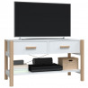 Mueble para TV madera contrachapada blanco 82x38x45 cm 4