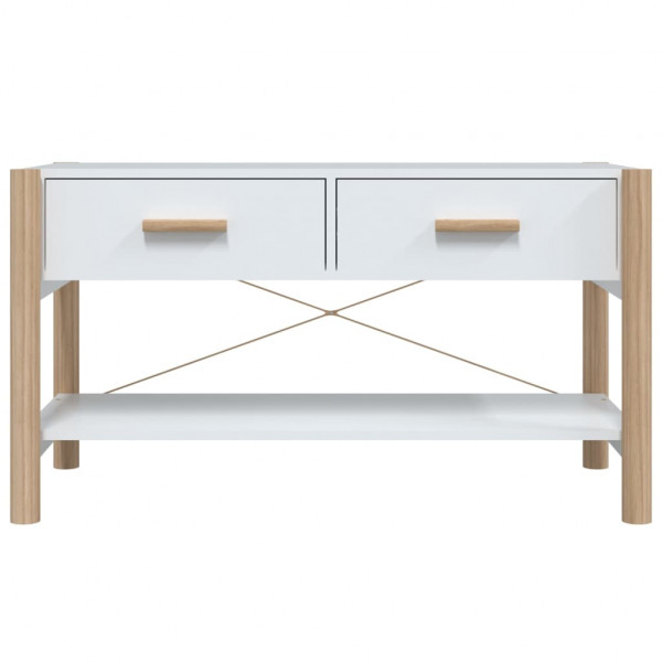 Mueble para TV madera contrachapada blanco 82x38x45 cm M 5