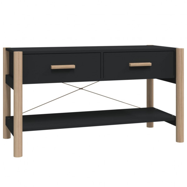 Mueble para TV madera contrachapada negro 82x38x45 cm M 2