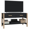 Mueble para TV madera contrachapada negro 82x38x45 cm 4