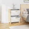 Mueble zapatero madera contrachapada blanco 57.5x33x80 cm 4