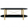 Mesa de centro 110x48x40 cm derivados de madeira preto 5