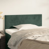 Cabeceira de cama veludo 80x5x78/88 cm verde-escuro 1