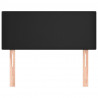 Cabeceira de cama couro artificial 90x5x78/88 cm preto 3