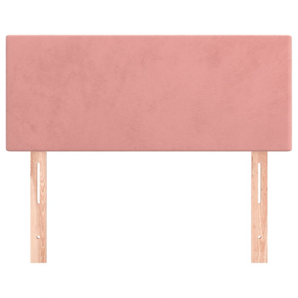 Cabeceira de cama veludo 90x5x78/88 cm rosa M 3