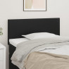 Cabeceira de cama couro artificial 100x5x78/88 cm preto 1
