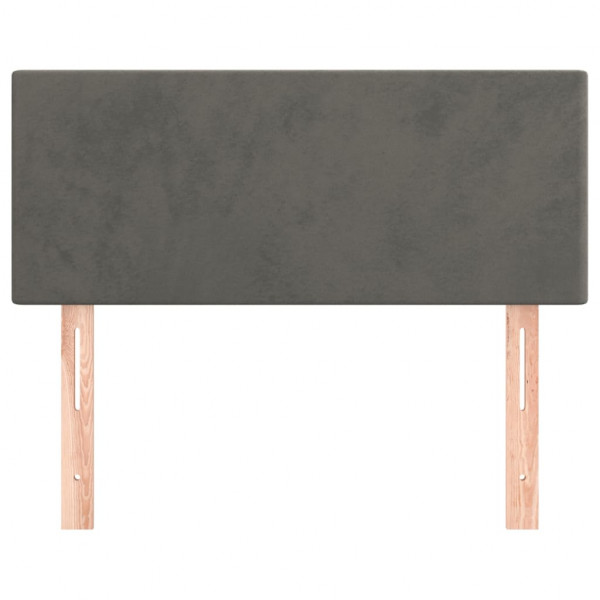 Cabeceira de cama veludo 100x5x78/88 cm cinzento-escuro M 3