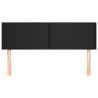 Cabeceira de cama 2 pcs couro artificial 72x5x78/88 cm preto 3