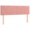 Cabeceira de cama 2 pcs veludo 72x5x78/88 cm rosa 2