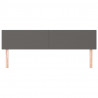 Cabeceira de cama 2 pcs couro artificial 80x5x78/88 cm cinzento 3