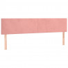 Cabeceira de cama 2 pcs veludo 100x5x78/88 cm rosa 2
