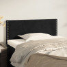 Cabeceira de cama veludo 80x5x78/88 cm preto 1