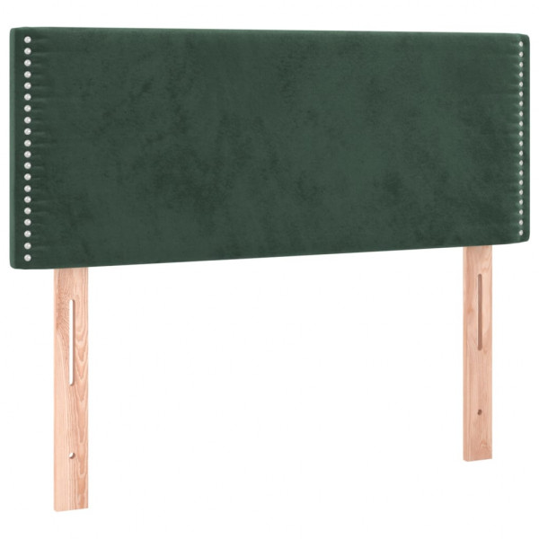 Cabecero de terciopelo verde oscuro 80x5x78/88 cm M 2