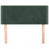 Cabeceira de cama veludo 90x5x78/88 cm verde-escuro 3