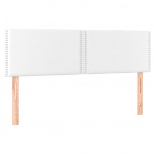 Cabeceira de cama 2 pcs couro artificial 72x5x78/88 cm branco H