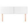 Cabeceira de cama 2 pcs couro artificial 72x5x78/88 cm branco 3