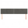 Cabeceira de cama 2 pcs veludo 80x5x78/88 cm cinzento-escuro 3