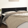 Cabeceira de cama 2 pcs veludo 90x5x78/88 cm preto 1