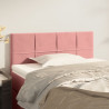 Cabeceira de cama veludo 90x5x78/88 cm rosa 1