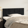 Cabeceira de cama veludo 100x5x78/88 cm preto 1