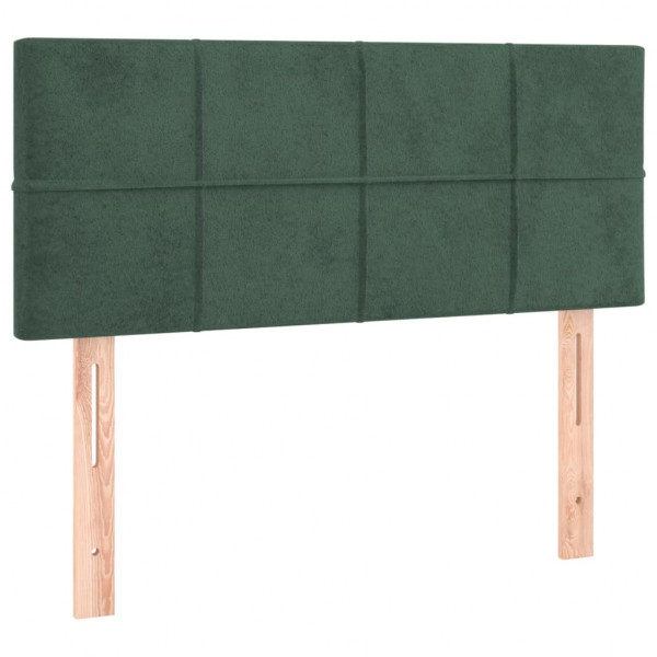 Cabecero de terciopelo verde oscuro 100x5x78/88 cm M 2
