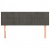 Cabeceira de cama 2 pcs veludo 72x5x78/88 cm cinzento-escuro 3