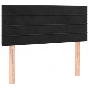 Cabeceira de cama veludo 80x5x78/88 cm preto H