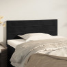 Cabeceira de cama veludo 100x5x78/88 cm preto 1