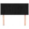 Cabecero de terciopelo negro 90x5x78/88 cm 3