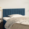 Cabeceira de cama veludo 90x5x78/88 cm azul-escuro 1