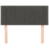 Cabeceira de cama veludo 100x5x78/88 cm cinzento-escuro 3