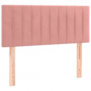 Cabeceira de cama veludo 100x5x78/88 cm rosa H