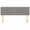 Cabeceira de cama 2 pcs veludo 72x5x78/88 cm cinzento-claro 3