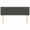 Cabeceira de cama 2 pcs veludo 72x5x78/88 cm cinzento-escuro 3