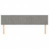 Cabeceira de cama 2 pcs veludo 100x5x78/88 cm cinzento-claro 3