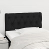 Cabeceira de cama tecido 80x7x78/88 cm preto 1