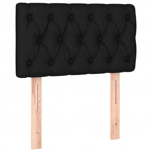 Cabeceira de cama tecido 80x7x78/88 cm preto H