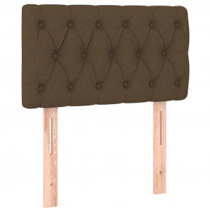 Cabeceira de cama tecido 80x7x78/88 cm castanho H