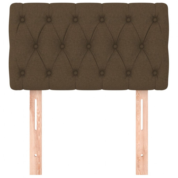 Cabeceira de cama tecido 80x7x78/88 cm castanho M 3