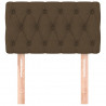 Cabeceira de cama tecido 80x7x78/88 cm castanho 3