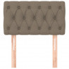 Cabecero de tela gris taupe 80x7x78/88 cm 3