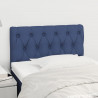 Cabeceira de cama tecido 80x7x78/88 cm azul 1