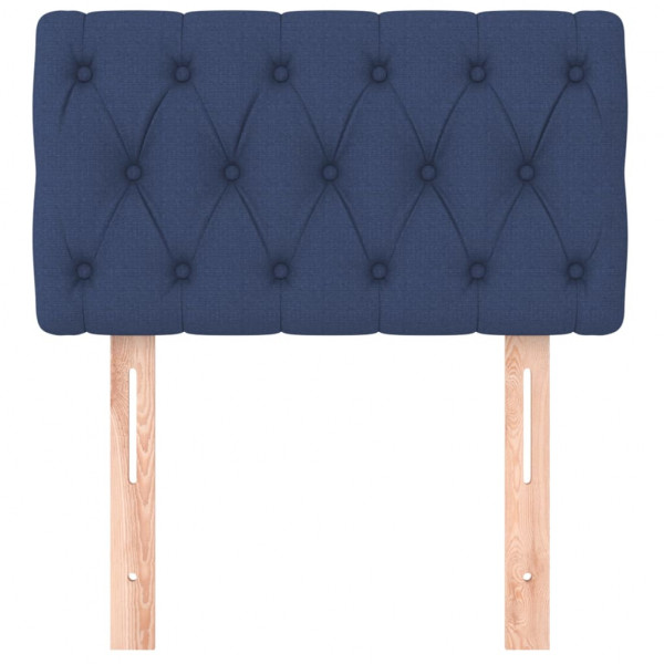 Cabeceira de cama tecido 80x7x78/88 cm azul M 3