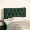 Cabeceira de cama veludo 80x7x78/88 cm verde-escuro 1