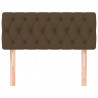 Cabeceira de cama tecido 90x7x78/88 cm castanho 3