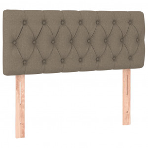 Cabeceira de cama tecido 90x7x78/88 cm cinzento-acastanhado H