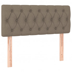 Cabeceira de cama tecido 100x7x78/88 cm cinzento-acastanhado H