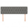 Cabeceira de cama 2 pcs tecido 72x7x78/88 cm cinzento-escuro 3